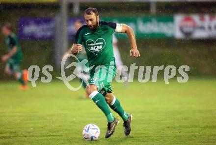 Fussball Kaerntner Liga. Lendorf gegen Landskron.  Mario Zagler  (Lendorf). Lendorf, am 4.8.2023.
Foto: Kuess



---
pressefotos, pressefotografie, kuess, qs, qspictures, sport, bild, bilder, bilddatenbank