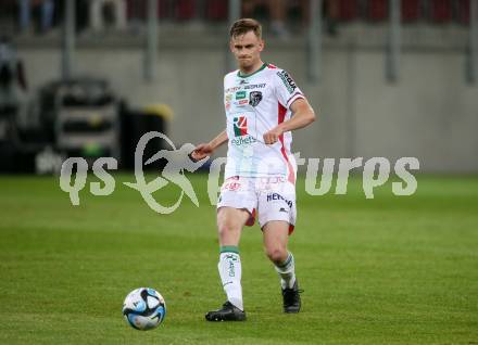 Fussball Bundesliga. SK Austria Klagenfurt gegen WAC. Scott Fitzgerald Kennedy  (WAC).  Klagenfurt, am 9.8.2023.
Foto: Kuess
---
pressefotos, pressefotografie, kuess, qs, qspictures, sport, bild, bilder, bilddatenbank