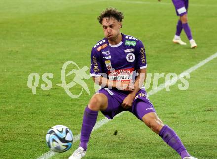 Fussball Bundesliga. SK Austria Klagenfurt gegen WAC.  Simon Straudi (Klagenfurt).  Klagenfurt, am 9.8.2023.
Foto: Kuess
---
pressefotos, pressefotografie, kuess, qs, qspictures, sport, bild, bilder, bilddatenbank