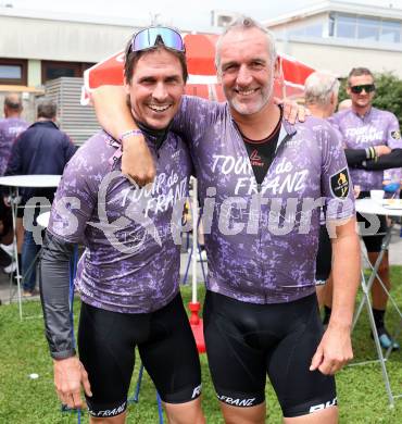 Radsport. Tour de Franz.  Felix Gottwald, Christoph Sumann. St. Veit, am 9.8.2023.
Foto: Kuess



---
pressefotos, pressefotografie, kuess, qs, qspictures, sport, bild, bilder, bilddatenbank