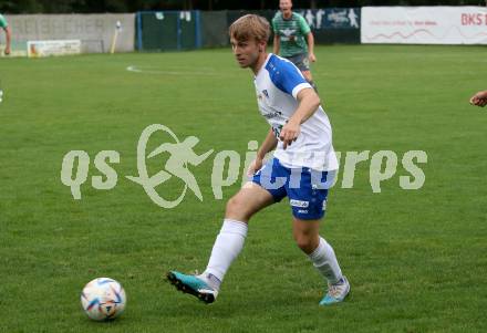 Fussball Kaerntner Liga. Treibach gegen Voelkermarkt.   Alexander Kerhe (Treibach). Treibach, am 18.8.2023.
Foto: Kuess
---
pressefotos, pressefotografie, kuess, qs, qspictures, sport, bild, bilder, bilddatenbank