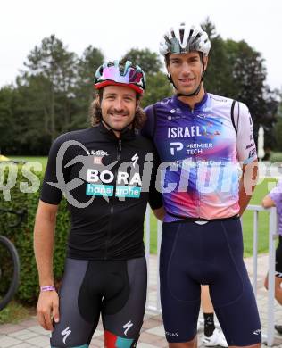 Radsport. Tour de Franz.  Marco Haller, Reto Hollenstein. St. Veit, am 9.8.2023.
Foto: Kuess



---
pressefotos, pressefotografie, kuess, qs, qspictures, sport, bild, bilder, bilddatenbank