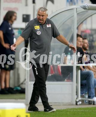 Fussball Bundesliga. SK Austria Klagenfurt gegen Cashpoint SCR Altach.  Trainer Peter Pacult  (Klagenfurt).   Klagenfurt, am 19.8.2023.
Foto: Kuess
---
pressefotos, pressefotografie, kuess, qs, qspictures, sport, bild, bilder, bilddatenbank