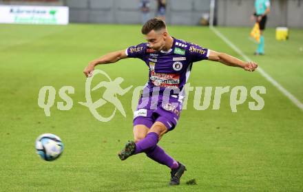 Fussball Bundesliga. SK Austria Klagenfurt gegen Cashpoint SCR Altach.  Till Schumacher  (Klagenfurt).   Klagenfurt, am 19.8.2023.
Foto: Kuess
---
pressefotos, pressefotografie, kuess, qs, qspictures, sport, bild, bilder, bilddatenbank