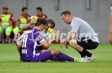 Fussball Bundesliga. SK Austria Klagenfurt gegen Cashpoint SCR Altach.  Thorsten Mahrer  (Klagenfurt).   Klagenfurt, am 19.8.2023.
Foto: Kuess
---
pressefotos, pressefotografie, kuess, qs, qspictures, sport, bild, bilder, bilddatenbank