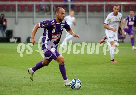 Fussball Bundesliga. SK Austria Klagenfurt gegen Cashpoint SCR Altach.  Rico Benatelli  (Klagenfurt).   Klagenfurt, am 19.8.2023.
Foto: Kuess
---
pressefotos, pressefotografie, kuess, qs, qspictures, sport, bild, bilder, bilddatenbank