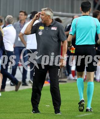 Fussball Bundesliga. SK Austria Klagenfurt gegen Cashpoint SCR Altach.  Trainer Peter Pacult  (Klagenfurt).   Klagenfurt, am 19.8.2023.
Foto: Kuess
---
pressefotos, pressefotografie, kuess, qs, qspictures, sport, bild, bilder, bilddatenbank