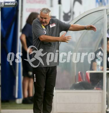 Fussball Bundesliga. SK Austria Klagenfurt gegen Cashpoint SCR Altach.  Trainer Peter Pacult  (Klagenfurt).   Klagenfurt, am 19.8.2023.
Foto: Kuess
---
pressefotos, pressefotografie, kuess, qs, qspictures, sport, bild, bilder, bilddatenbank