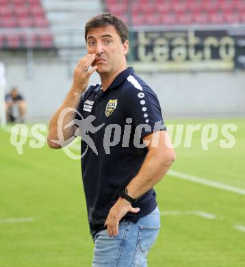 Fussball Bundesliga. SK Austria Klagenfurt gegen Cashpoint SCR Altach.   Trainer Joachim Standfest  (Altach).  Klagenfurt, am 19.8.2023.
Foto: Kuess
---
pressefotos, pressefotografie, kuess, qs, qspictures, sport, bild, bilder, bilddatenbank