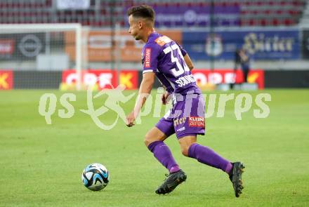 Fussball Bundesliga. SK Austria Klagenfurt gegen Cashpoint SCR Altach. Till Schumacher   (Klagenfurt).   Klagenfurt, am 19.8.2023.
Foto: Kuess
---
pressefotos, pressefotografie, kuess, qs, qspictures, sport, bild, bilder, bilddatenbank