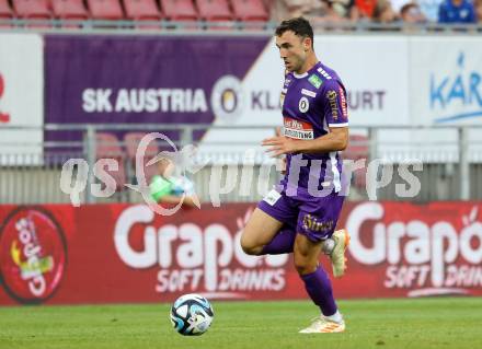 Fussball Bundesliga. SK Austria Klagenfurt gegen Cashpoint SCR Altach.  Andrew Irving  (Klagenfurt).   Klagenfurt, am 19.8.2023.
Foto: Kuess
---
pressefotos, pressefotografie, kuess, qs, qspictures, sport, bild, bilder, bilddatenbank