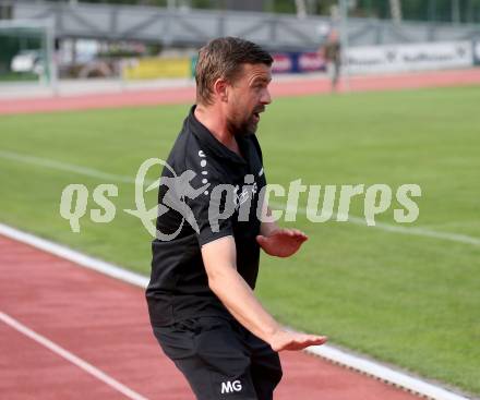 Fussball Unterliga West. Lienz gegen Woelfnitz   Trainer Michael Geyer (Woelfnitz). Lienz am 26.8.2023.
Foto: Kuess
---
pressefotos, pressefotografie, kuess, qs, qspictures, sport, bild, bilder, bilddatenbank