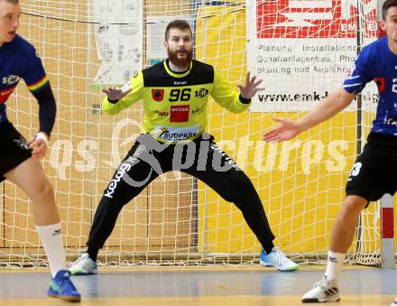 Handball BUndesliga. SC Ferlach gegen HC FIVERS WAT Margareten.  Micha Martin Konecny (SCF). Ferlach, am 5.9.2023.
Foto: Kuess
---
pressefotos, pressefotografie, kuess, qs, qspictures, sport, bild, bilder, bilddatenbank