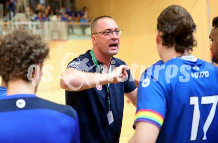 Handball BUndesliga. SC Ferlach gegen HC FIVERS WAT Margareten.  Trainer Risto Arnaudovski (SCF). Ferlach, am 5.9.2023.
Foto: Kuess
---
pressefotos, pressefotografie, kuess, qs, qspictures, sport, bild, bilder, bilddatenbank