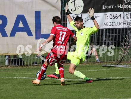 Fussball.Testspiel. Austria Klagenfurt gegen GAK. Phillip Menzel (Klagenfurt), Thomas Schiestl (GAK). Viktring, 8.9.2023.
Foto: Kuess
---
pressefotos, pressefotografie, kuess, qs, qspictures, sport, bild, bilder, bilddatenbank