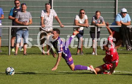 Fussball.  Testspiel. Austria Klagenfurt gegen GAK. Sinan Karweina  (Klagenfurt). Viktring, 8.9.2023.
Foto: Kuess
---
pressefotos, pressefotografie, kuess, qs, qspictures, sport, bild, bilder, bilddatenbank