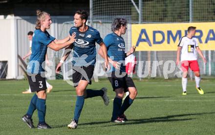 Fussball Kaerntner Liga. Kraig gegen Spittal.   Torjubel Sebastian Hertelt (Kraig). Kraig, am 9.9.2023.
Foto: Kuess
---
pressefotos, pressefotografie, kuess, qs, qspictures, sport, bild, bilder, bilddatenbank