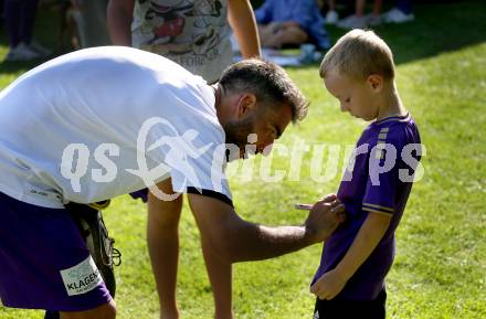 Fussball.  Testspiel. Austria Klagenfurt gegen GAK. KOsmas Gkezos  (Klagenfurt). Viktring, 8.9.2023.
Foto: Kuess
---
pressefotos, pressefotografie, kuess, qs, qspictures, sport, bild, bilder, bilddatenbank