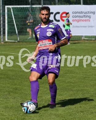 Fussball.  Testspiel. Austria Klagenfurt gegen GAK.  Kosmas Gkezos (Klagenfurt). Viktring, 8.9.2023.
Foto: Kuess
---
pressefotos, pressefotografie, kuess, qs, qspictures, sport, bild, bilder, bilddatenbank