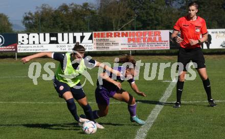 Fussball Frauen. OEFB Cup. SK Austria Klagenfurt gegen GAK.  Johanna Fritz  (Austria Klagenfurt). Glanegg, am 10.9.2023.
Foto: Kuess
---
pressefotos, pressefotografie, kuess, qs, qspictures, sport, bild, bilder, bilddatenbank