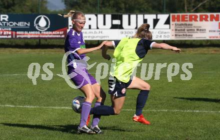 Fussball Frauen. OEFB Cup. SK Austria Klagenfurt gegen GAK.  Franziska Markof  (Austria Klagenfurt). Glanegg, am 10.9.2023.
Foto: Kuess
---
pressefotos, pressefotografie, kuess, qs, qspictures, sport, bild, bilder, bilddatenbank