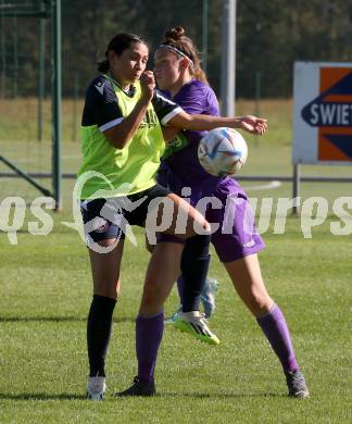 Fussball Frauen. OEFB Cup. SK Austria Klagenfurt gegen GAK.  Lena Yvonne Kubisko  (Austria Klagenfurt). Glanegg, am 10.9.2023.
Foto: Kuess
---
pressefotos, pressefotografie, kuess, qs, qspictures, sport, bild, bilder, bilddatenbank