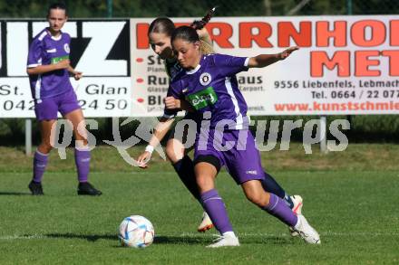 Fussball Frauen. OEFB Cup. SK Austria Klagenfurt gegen GAK.  Valentina Charlotte Eberhart  (Austria Klagenfurt). Glanegg, am 10.9.2023.
Foto: Kuess
---
pressefotos, pressefotografie, kuess, qs, qspictures, sport, bild, bilder, bilddatenbank