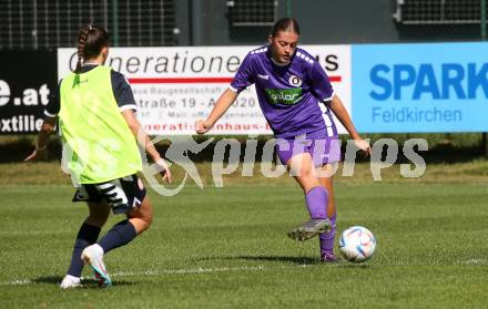 Fussball Frauen. OEFB Cup. SK Austria Klagenfurt gegen GAK.  Alina-Marie Vaschauner  (Austria Klagenfurt). Glanegg, am 10.9.2023.
Foto: Kuess
---
pressefotos, pressefotografie, kuess, qs, qspictures, sport, bild, bilder, bilddatenbank