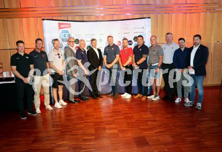 Eishockey. ICE Hockey League. Saisonstart. Pressekonferenz. Trainer. Velden, am 12.9.2023.
Foto: Kuess
---
pressefotos, pressefotografie, kuess, qs, qspictures, sport, bild, bilder, bilddatenbank