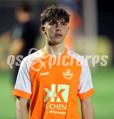 Fussball Kaerntner Liga. SAK gegen Donau.   Andre Hubert Schmedler  (Donau). Klagenfurt, am 15.9.2023.
Foto: Kuess
---
pressefotos, pressefotografie, kuess, qs, qspictures, sport, bild, bilder, bilddatenbank