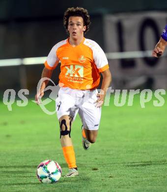 Fussball Kaerntner Liga. SAK gegen Donau.  Fabio Marcel Primig  (Donau). Klagenfurt, am 15.9.2023.
Foto: Kuess
---
pressefotos, pressefotografie, kuess, qs, qspictures, sport, bild, bilder, bilddatenbank