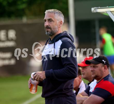 Fussball Kaerntner Liga. SAK gegen Donau.   Trainer Darko Djukic  (SAK).  Klagenfurt, am 15.9.2023.
Foto: Kuess
---
pressefotos, pressefotografie, kuess, qs, qspictures, sport, bild, bilder, bilddatenbank