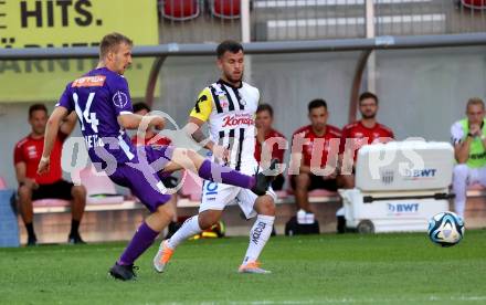 Fussball Bundesliga. SK Austria Klagenfurt gegen LASK.  Christopher Cvetko  (Klagenfurt).  Klagenfurt, am 16.9.2023.
Foto: Kuess
---
pressefotos, pressefotografie, kuess, qs, qspictures, sport, bild, bilder, bilddatenbank