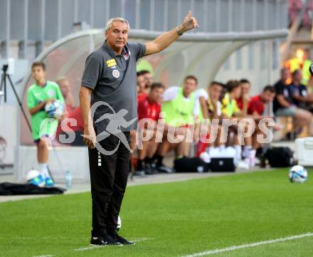 Fussball Bundesliga. SK Austria Klagenfurt gegen LASK.  Trainer Peter Pacult  (Klagenfurt).  Klagenfurt, am 16.9.2023.
Foto: Kuess
---
pressefotos, pressefotografie, kuess, qs, qspictures, sport, bild, bilder, bilddatenbank