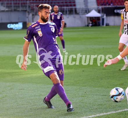 Fussball Bundesliga. SK Austria Klagenfurt gegen LASK.  Kosmas Gkezos  (Klagenfurt).  Klagenfurt, am 16.9.2023.
Foto: Kuess
---
pressefotos, pressefotografie, kuess, qs, qspictures, sport, bild, bilder, bilddatenbank