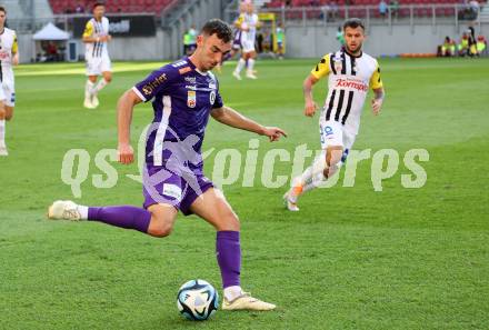 Fussball Bundesliga. SK Austria Klagenfurt gegen LASK.  Andrew Irving  (Klagenfurt).  Klagenfurt, am 16.9.2023.
Foto: Kuess
---
pressefotos, pressefotografie, kuess, qs, qspictures, sport, bild, bilder, bilddatenbank