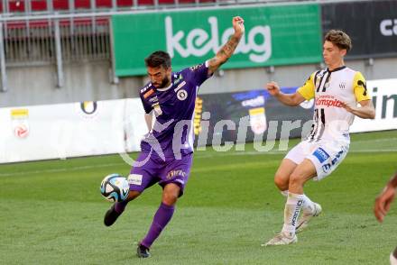 Fussball Bundesliga. SK Austria Klagenfurt gegen LASK.  Kosmas Gkezos  (Klagenfurt).  Klagenfurt, am 16.9.2023.
Foto: Kuess
---
pressefotos, pressefotografie, kuess, qs, qspictures, sport, bild, bilder, bilddatenbank