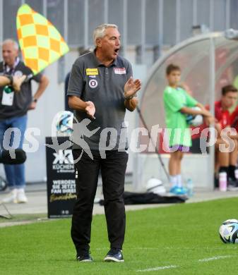 Fussball Bundesliga. SK Austria Klagenfurt gegen LASK.   Trainer Peter Pacult (Klagenfurt).  Klagenfurt, am 16.9.2023.
Foto: Kuess
---
pressefotos, pressefotografie, kuess, qs, qspictures, sport, bild, bilder, bilddatenbank