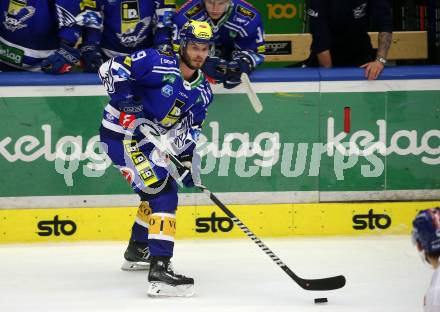 EBEL. Eishockey Bundesliga. EC VSV gegen HC Innsbruck Die Haie.  Alexander Rauchenwald   (VSV). Villach, am 22.9.2023
Foto: Kuess
www.qspictures.net
---
pressefotos, pressefotografie, kuess, qs, qspictures, sport, bild, bilder, bilddatenbank