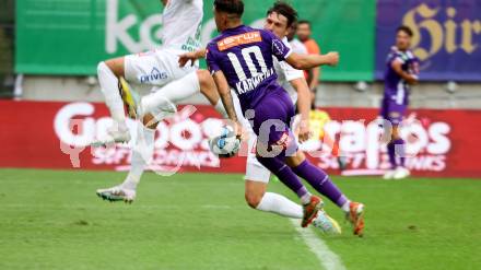 Fussball Bundesliga. SK Austria Klagenfurt gegen SC Austria Lustenau.  Sinan Karweina  (Klagenfurt).  Klagenfurt, am 23.9.2023.
Foto: Kuess
---
pressefotos, pressefotografie, kuess, qs, qspictures, sport, bild, bilder, bilddatenbank