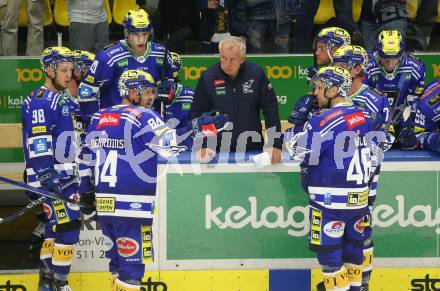 EBEL. Eishockey Bundesliga. EC VSV gegen HC Innsbruck Die Haie.  Trainer Rob Daum   (VSV). Villach, am 22.9.2023
Foto: Kuess
www.qspictures.net
---
pressefotos, pressefotografie, kuess, qs, qspictures, sport, bild, bilder, bilddatenbank