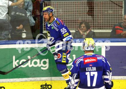 EBEL. Eishockey Bundesliga. EC VSV gegen HC Innsbruck Die Haie.  Torjubel  Robert Sabolic   (VSV). Villach, am 22.9.2023
Foto: Kuess
www.qspictures.net
---
pressefotos, pressefotografie, kuess, qs, qspictures, sport, bild, bilder, bilddatenbank