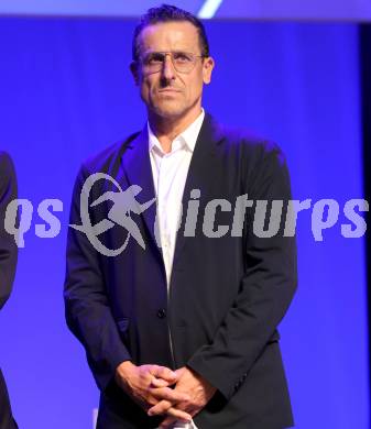 Eishockey Bundesliga. 100 Jahr Feier VSV.   Alexander Antonitsch. Villach, am 21.9.2023.
Foto: Kuess
www.qspictures.net
---
pressefotos, pressefotografie, kuess, qs, qspictures, sport, bild, bilder, bilddatenbank