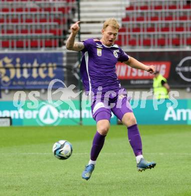 Fussball Bundesliga. SK Austria Klagenfurt gegen SC Austria Lustenau.  Jonas Arweiler  (Klagenfurt).  Klagenfurt, am 23.9.2023.
Foto: Kuess
---
pressefotos, pressefotografie, kuess, qs, qspictures, sport, bild, bilder, bilddatenbank