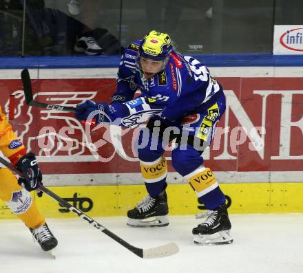 EBEL. Eishockey Bundesliga. EC VSV gegen Asiago Hockey.    Elias Geronimo Wallenta (VSV).  Villach, am 26.9.2023
Foto: Kuess
www.qspictures.net
---
pressefotos, pressefotografie, kuess, qs, qspictures, sport, bild, bilder, bilddatenbank