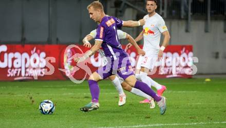 Fussball Bundesliga. SK Austria Klagenfurt gegen FC Red Bull Salzburg.  Florian Jaritz  (Klagenfurt).  Klagenfurt, am 8.10.2023.
Foto: Kuess
---
pressefotos, pressefotografie, kuess, qs, qspictures, sport, bild, bilder, bilddatenbank