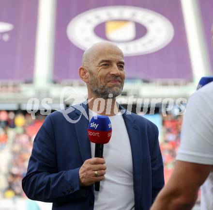 Fussball Bundesliga. SK Austria Klagenfurt gegen FC Red Bull Salzburg.  Guenther Gorenzel. Klagenfurt, am 8.10.2023.
Foto: Kuess
---
pressefotos, pressefotografie, kuess, qs, qspictures, sport, bild, bilder, bilddatenbank