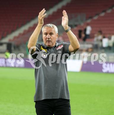 Fussball Bundesliga. SK Austria Klagenfurt gegen FC Red Bull Salzburg.  Trainer Peter Pacult  (Klagenfurt).  Klagenfurt, am 8.10.2023.
Foto: Kuess
---
pressefotos, pressefotografie, kuess, qs, qspictures, sport, bild, bilder, bilddatenbank