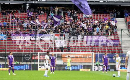 Fussball Bundesliga. SK Austria Klagenfurt gegen FC Red Bull Salzburg.    Fans (Klagenfurt).  Klagenfurt, am 8.10.2023.
Foto: Kuess
---
pressefotos, pressefotografie, kuess, qs, qspictures, sport, bild, bilder, bilddatenbank