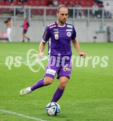 Fussball Bundesliga. SK Austria Klagenfurt gegen FC Red Bull Salzburg.   Rico Benatelli (Klagenfurt).  Klagenfurt, am 8.10.2023.
Foto: Kuess
---
pressefotos, pressefotografie, kuess, qs, qspictures, sport, bild, bilder, bilddatenbank